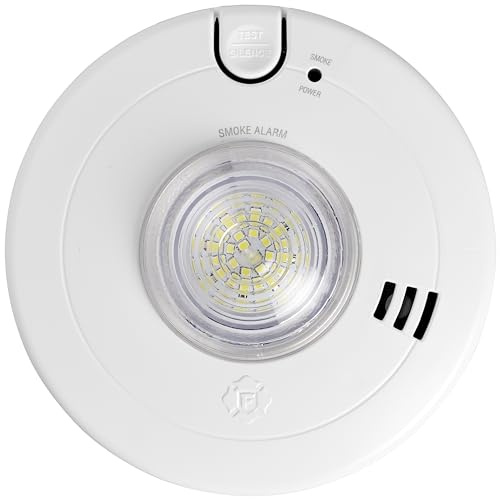 First Alert BRK 7020BSL Hardwired Hearing Impaired Smoke Detector with LED Strobe Light , white