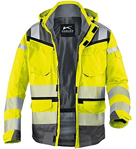 Kübler 13078332 – 3497 – 3 x l chaqueta reflectiq PSA 2 Tamaño, advertencia Amarillo/Antracita, 3 x l