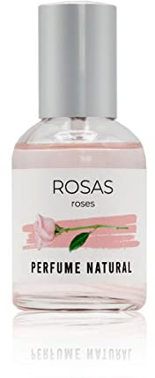 Labnatur Perfume Rosas - Aroma Floral y Delicado - Fragancia Natural y Duradera - Colonia para Mujer y Hombre - Fabricado en España - 50 ml