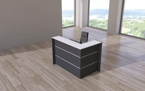 Empfangstheke Ecktheke Bari Anthrazit