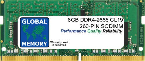 8GB DDR4 2666MHz PC4-21300 260-PIN SODIMM MEMORY RAM COMPATIBLE WITH LAPTOPS/NOTEBOOKS