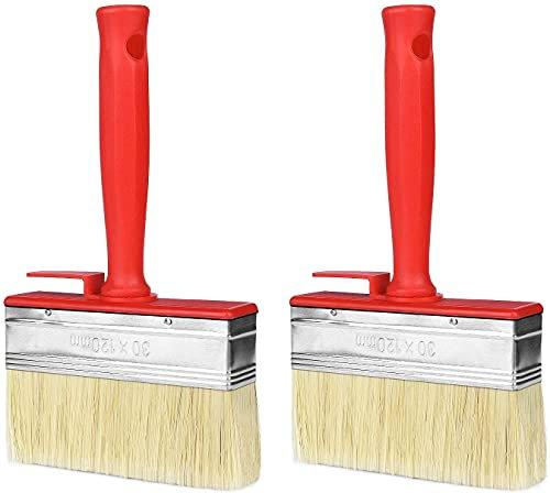 Pinceaux plats, 2 pièces Grand pinceau pour peinture murale 30 x 120 mm