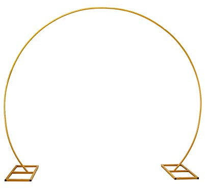 CZCPARY Support pour Arche de Ballons, Anneau pour Arche de Ballons, Utilisation intérieure et extérieure, diamètre doré 2,9 m, pour la décoration d'un Anniversaire, d'un Mariage ou d'une fête