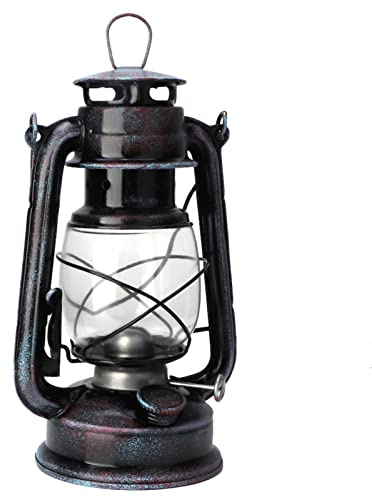 Yunxwd 24 cm klassisk fotogenlampa vintage fotogenlykta oljelampa bärbara utomhus campinglampor för camping hall eller lager