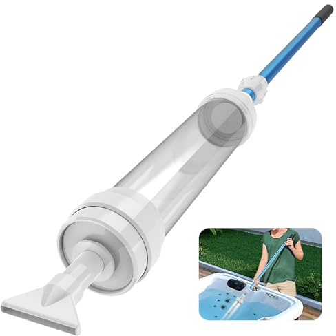 Spa Vacuum Compatible With 6250 Paradise Power - Self-Contained, No Pumping, Batteries - Picks up Rocks, Pennies, Beach Sand in Hot Tub, Above Ground Pool