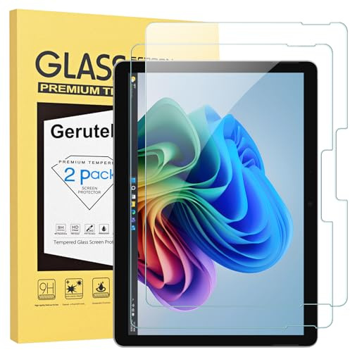 Gerutek Lot de 2 Verre Trempé pour Microsoft Surface Pro 13/Pro 11/Pro 10/Pro 9/Pro 8/Pro X, 13 Pouces, 9H Dureté, Anti Rayures, sans Bulles, Haute Définition, Protection Écran pour Surface Pro 13