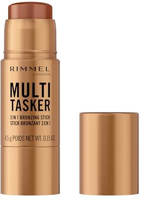 Rimmel London Bronzer in Stick Multi-Tasker, Scolpisce e Modella, 003, Tan, Tenuta che dura tutto il giorno, Finish delicato, Make-up vegano, 4,5 g