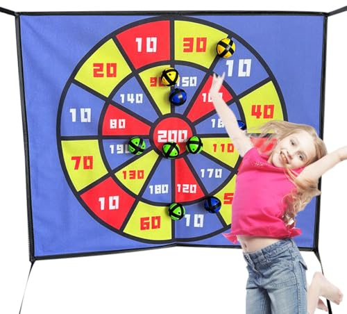 Diana Infantil,Juego De Lanzamiento con Pelotas Adhesivas - Juguete De Lanzamiento con 10 Pelotas Adhesivas para Actividades Interactivas En Jardín, Patio O Cumpleaños