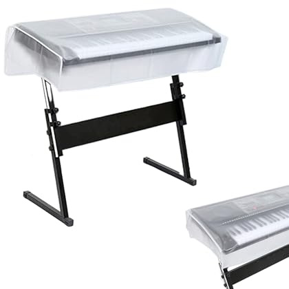 Piano0 - Copertura per tastiera per pianoforte, antipolvere, con chiusura a coulisse, protezione pieghevole, antipolvere, a prova di sporco, per lezioni di musica in aula a casa