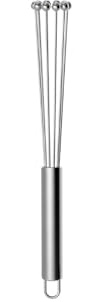 Frusta A Sfera In Acciaio Inossidabile 304 Miscelatore Manuale Filo Da Cucina Frullino For Le Uova For Cuocere Al Forno Miscelando Mescolando, Facile Da Pulire(12 inch)