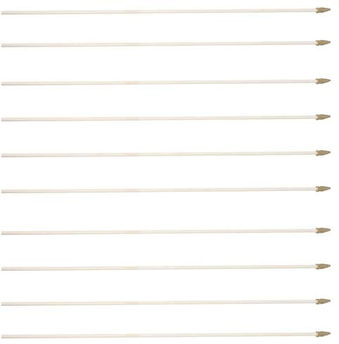 Beavorty 10 Pezzi Asta della Bandiera in Legno Delicato 50 Cm per Feste Sport Pennone Portabandiera Stabile per Bandiere Nazionali e Decorative Uso Esterno