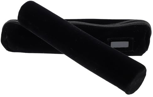 ibasenice Rotolo Portagioie Nero Design Delicato, Porta Orologi e Braccialetti, Custodia Protettiva Elegante e Facile da Trasportare per Viaggio e Uso Domestico
