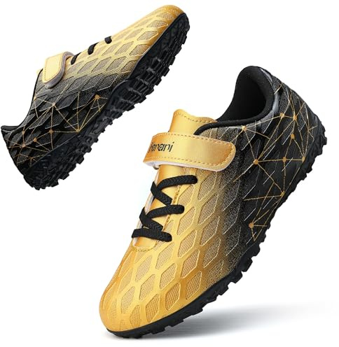 Boys Football Boots Kids Girls Soccer Shoe Athletics Training Sport Futsal Shoes Firm Ground Astro Turf Trainers Teenager Indoor Outdoor Profession Competition Football Shoes for Unisex