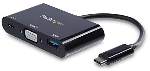 StarTech.com Adaptador Multifunción de Viajes USB-C a VGA con Entrega de Potencia (Power Delivery) y Puerto USB-A - Mini Docking Station