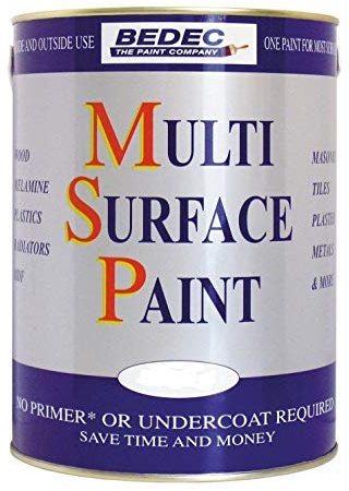 Bedec Multi Surface Paint Satin Soft Black 5 Litre
