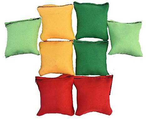 Rmeet Jonglierbälle,8 Pack Mini Beanbags-Jonglierbälle Leinwand Jonglierball Weiche für Anfänger Jungen Mädchen Kinder Erwachsene Multicolor