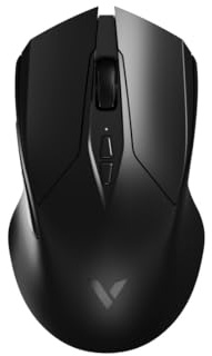 Rapoo V20PRO kabellose 2,4 GHz High-Performance Gaming-Maus mit 26000 DPI optischem Sensor, 50 G Beschleunigung, 650 IPS, bis zu 160h Akkulaufzeit, PC/Mac - Schwarz