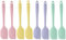 Desuibao Mini-Silikon-Spatel-Set, 21 cm, Kleiner Gummi-Spatel, Hitzebeständig, Flexible Silikon-Spatel, Kuchenspatel, Schaber, Kochen zum Mischen, Backen, Antihaftbeschichtete Pfannen, 4 Farben