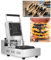 Kommerzielle Gelato-Panini-Presse, elektrische Eiscreme-Sandwich-Burger-Maschine mit quadratischer Antihaftbeschichtung, einstellbare Temperatur von 50–250 °C