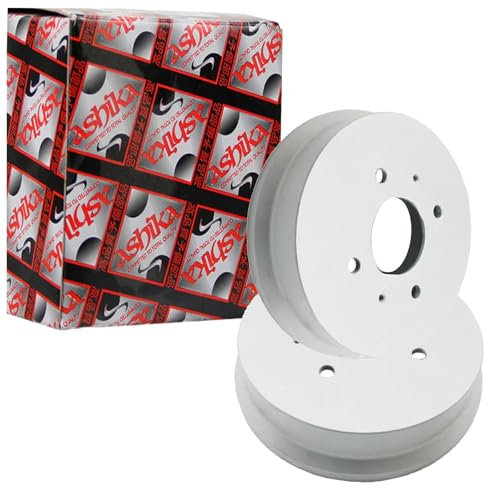 2X ASHIKA Bremstrommeln 203mm hinten passend für mitSUBISHI Colt