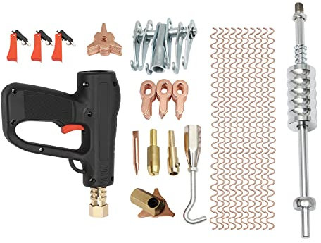 Set di 81 accessori per spotter per riparazione auto, kit di riparazione auto, kit di strumenti per la rimozione dei borsi, per carrozzeria del corpo, spotter spotter spotter
