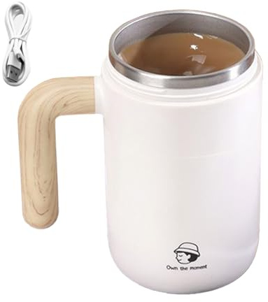 con agitazione automatica, da caffè con agitazione magnetica intelligente silenziosa automatica - Bicchiere miscelatore per casa ufficio e viaggio | Per bevande come cacao, tè, cioccolata