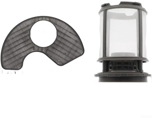Pumpfilter W10872845 och diskmaskinsfilter WPW10463906 kompatibelt med Kenmore, designat för effektiv borttagning av matpartiklar och hållbarhet