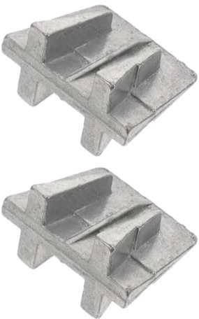 Beavorty 2 Piezas Cuñas de Metal para Reparación de Mangos y Martillos, Cuña Divisoria de Aluminio Plata, Fácil de Usar, No se Deforma, para Herramientas de Madera, Oficinas y Hogares