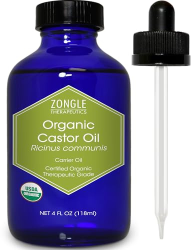 Zongle Castor Oil, Cold Pressed, Ricinus Communis, 4 OZ