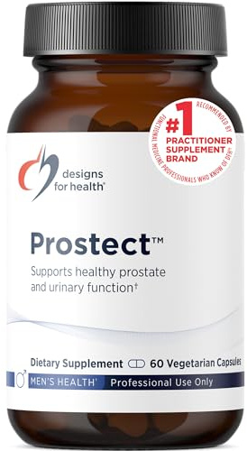 Designs for Health Prostect - Saw Palmetto-Free Prostate Supplements for Men - Urinary Function + Prostate Support - Cranberry, Pollen + Pomegranate Extract - Men's Health Supplement (60 Capsules)