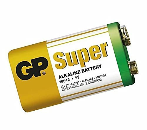 Maxxistore - GP Batteries Batteria Alcalina Super 9V non ricaricabile