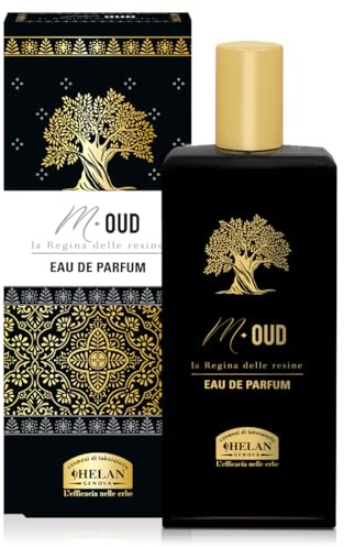 Helan, M Oud - Profumo Uomo con Fragranza Fresca Agrumata, Eau de Parfum Uomo Elegante e Misterioso con Oud Aromatico e Note di Tabacco - Profumi Uomo Ideale come Regalo Uomo, 100 ml - Made in Italy