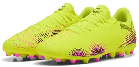 Puma - Future 8 Play MG, Zapatillas de fútbol Unisexo, Yellow Alert-Puma Black-Sun Struck,
