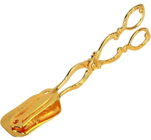 Dianzan Pinza per Alimenti in Stile Vintage, Pinza per Pane in Metallo, Pinza Multiuso per Dolci, Pinza per Insalata, Pinza per Pasticceria per Feste in Casa
