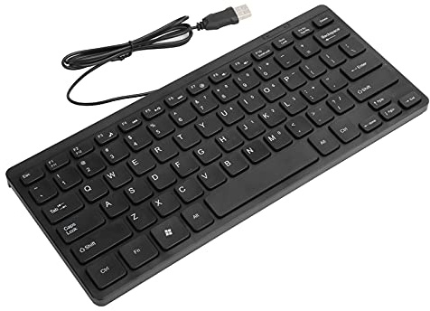 Pissente Clavier USB Filaire, Plug and Play, Câble 1.1m, Portable, Multimédia pour Ordinateur Portable PC