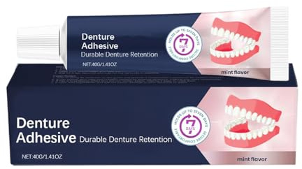 Adesivo a lungo termine, crema di dei denti, applicazione liscia non irritante, confezione unica, presa di comfort per tutta la giornata di fiducia, cura degli anziani, casa, ufficio, viaggi, s