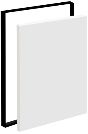 A2 Canvas Frame, 0.8'' Deep Aluminum DIY Floating Frame with Adjustable Spacers, No Drill Mounting Painting Frame for Picture Art (Black, A2)