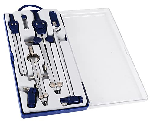 Zirkel Set zum Zeichnen, Professionelles Kompass Set, Mathematikkompass Zeichenwerkzeug, Professioneller Zimmermannsbleistift Kompass für Schule, Ingenieur, Architektur und Holzbearbeitung