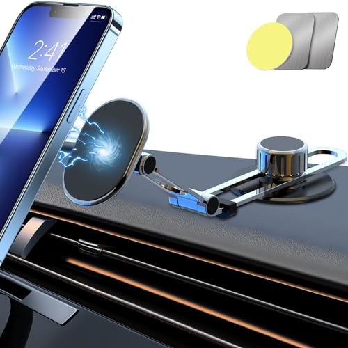 Qianyou Telefonhållare för bil, biltelefonhållare med justerbar lång arm, handsfree telefonvagga för bil, biltillbehör för alla smartphones