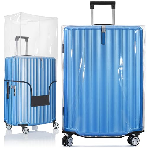 Housse de Valise – 26 pouces / 66 cm, housse de protection en PVC transparent pour sacs à main avec une taille de 66 à 68,5 cm – Premium-Reisezubehör pour la housse de protection – par BlueCosto