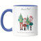 Kiddle-Design Mug de Noël Personnalisé Famille Mug Bleue Idée Cadeau Parents Enfants Personnalisé Saint-Nicolas Noël Xmas Cadeau 2 enfants