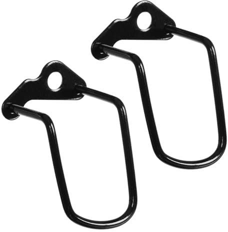 Helweet Schaltwerk Schutz, Schutzbügel für Mountainbike, Rennrad und Faltrad, 2er-Pack, Schwarz, Eisen, Klemmmontage, Universalgröße 10 x 3,8 x 3,5 cm