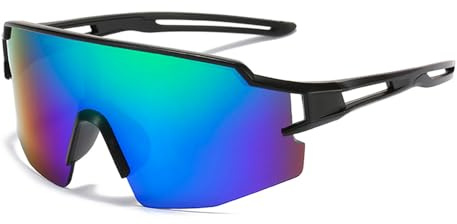 MUSELK Lunettes de Soleil Sport Polarisée, Lunettes de Cyclisme Homme Femme, Protection UV400, Pour Course à Pied, Pêche, Conduite, Golf, Ski