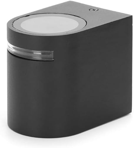 Glowster Black Metallic Wall Light (No Light Source) GU10