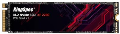 KingSpec XF-2280 512GB SSD NVMe M.2, Pcie 4.0 Gen 4x4 SSD 2280, Unglaubliche Lese bis zu 5000MB/s, Interne M2 PCIe SSD Kompatibel mit Gaming Konsole/Desktop/Gaming Laptop