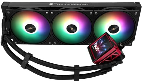 Thermalright FW360 Ultra ARGB Black CPU AIO Cooler,PC 360 Specification Water Cooler System,IPS LCD Screen with 480x480 Resolution,for AM5&Intel LGA1700/1851,High Performance Pump,2.88 in LCD Screen