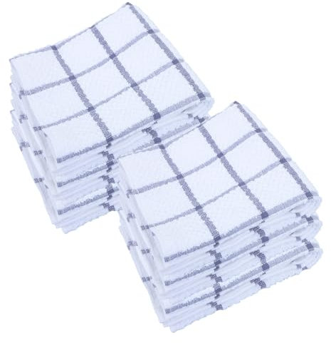 Alipis 6piezas Paños De Cocina De Algodón De Alta Absorción Paños para Limpiar Platos Reutilizables para Secar Platos Multiusos para Cocina