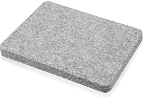 Lonrtesw Almohadilla de Fieltro con Aguja, Esponja Gris, 20 X 25 Cm, Ideal para Cualquier Material de Fieltro de Lana.