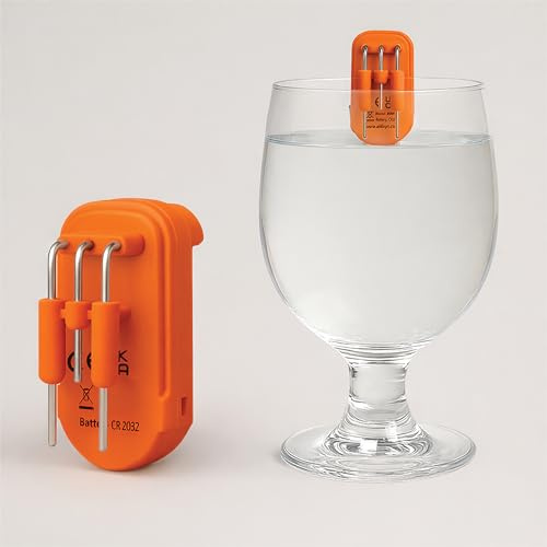 Aidapt Liquid Level Indicator with Loud Audible Vibrating Alarm to Signal Cup Mug Full for Use by Blind and Visually Impaired UsersOrange