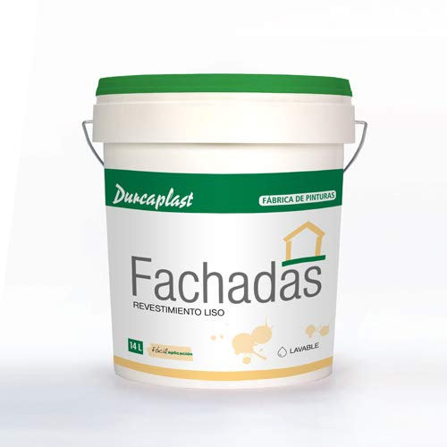 DURCAPLAST PINTURA FACHADAS Petrea lisa-60 Revestimiento de fachadas color blanco mate. Extraordinaria resistencia al roce, máxima resistencia a la intemperie y al envejecimiento.(4L)
